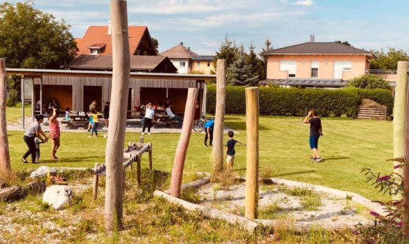 Eröffnung des neuen Kinder- und Jugendplatz in der Heimkehrersiedlung